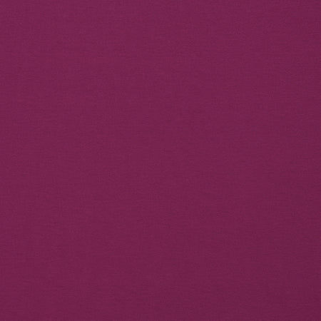 Magenta colored jersey fabric made from rayon and spandex.