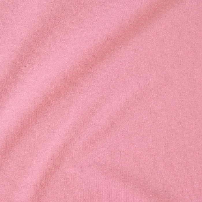 Candy Pink Cotton Stretch French Terry