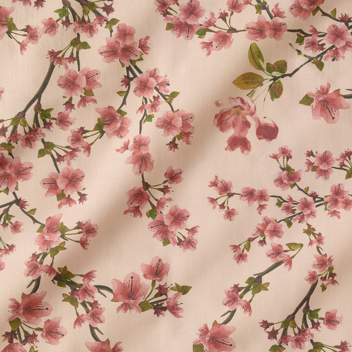 Spring Blossom Pink Cotton Lawn